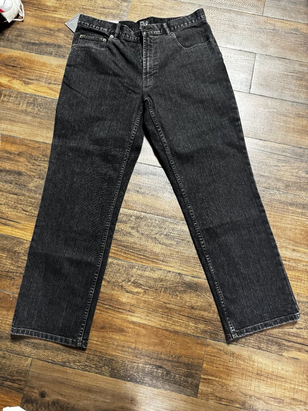 Jos A Bank Traveler Denim Tailored Fit Black Jeans 34x30 NWT